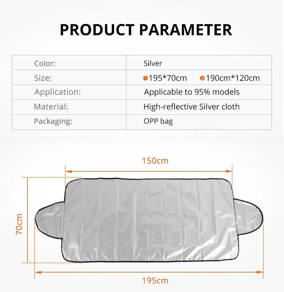 #1 Best Frost Shield Premium Snow guard Car Windshield Screen Cover