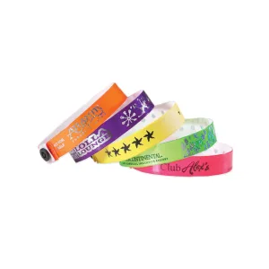 1/2" Custom Vinyl Wristbands Imprinted Snap Closure 430P (500/Box)
