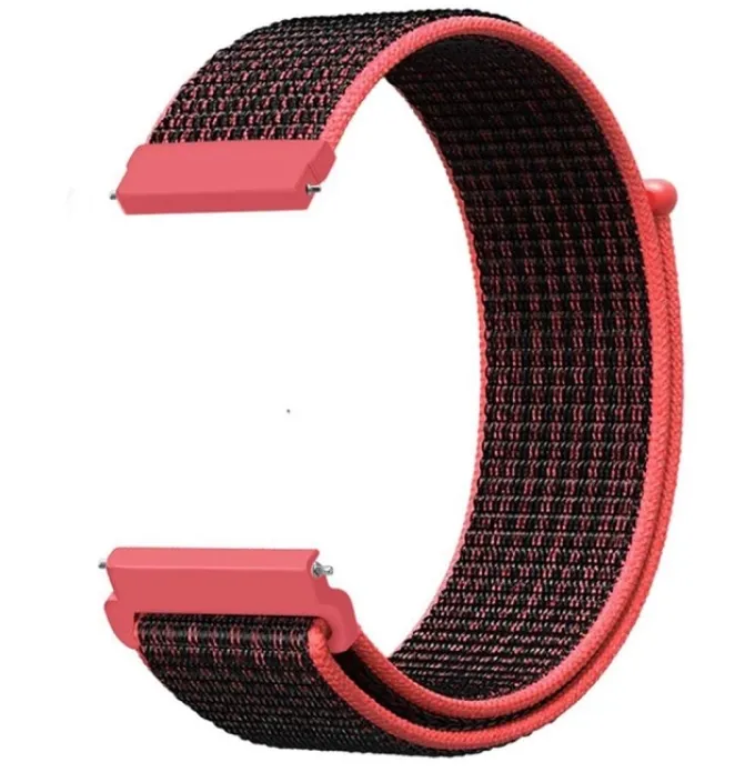 Amazfit GTR 2 Nylon Strap (Black/Coral)