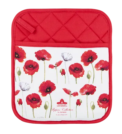 ASHDENE Pot Holder Poppies