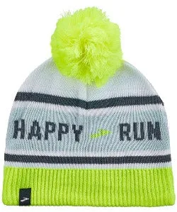 Brooks Heritage Pom Beanie Run Happy