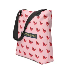 Christmas Tote Bag - Red Robin Bird (Glamourange Festive Pattern Christmas Tote Bags)