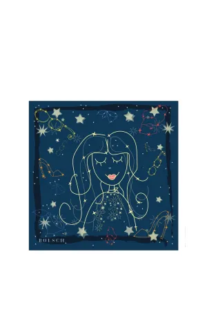 Costellazione Bambina Print Silk Scarf