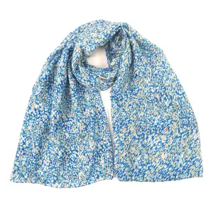 Daisy Sparkle Scarf - Bright Blue (42x180cm)