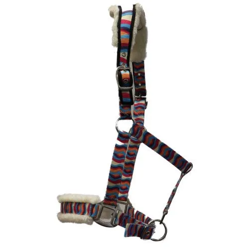 Ear Relief Fleece Lined Halter - Pychedelic