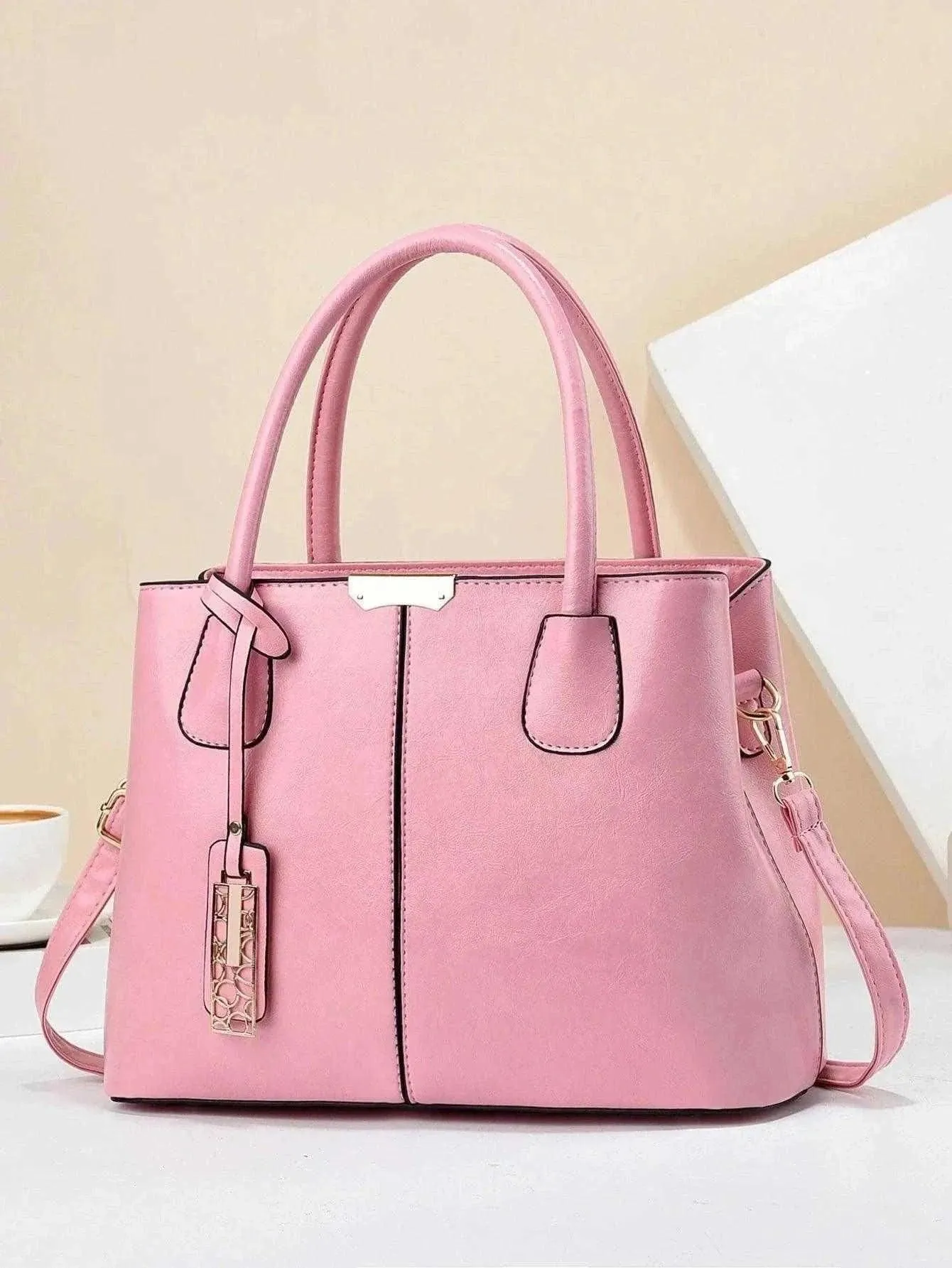 Elegant Retro PU Leather Handbags - Trendy Office Bags - WSH007