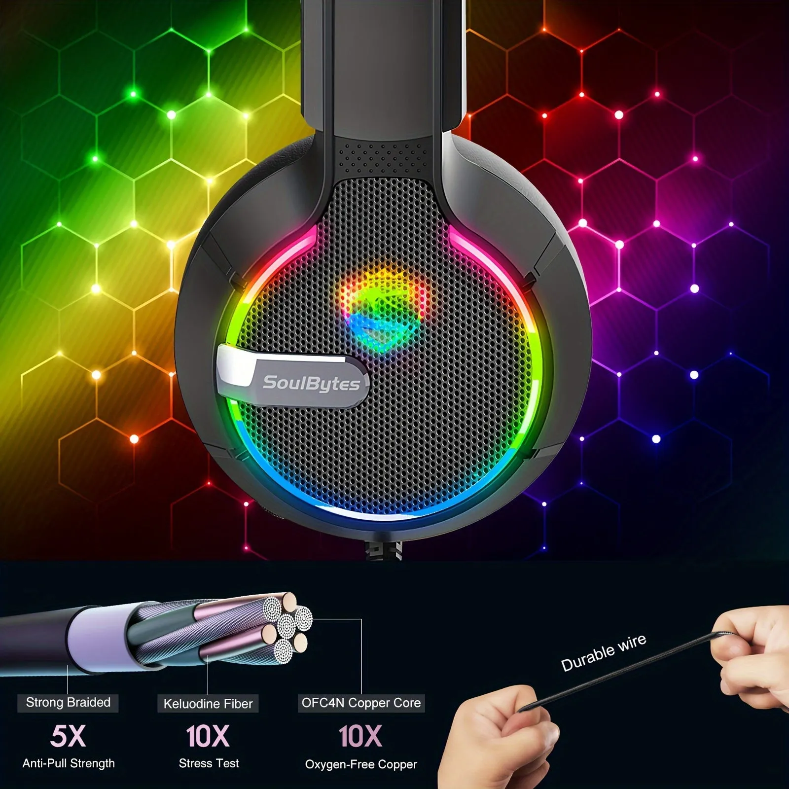 Immerse in Gaming SoulBytes RGB LED Gaming Headset