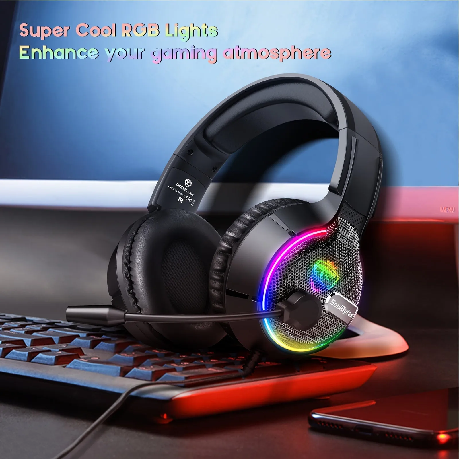 Immerse in Gaming SoulBytes RGB LED Gaming Headset