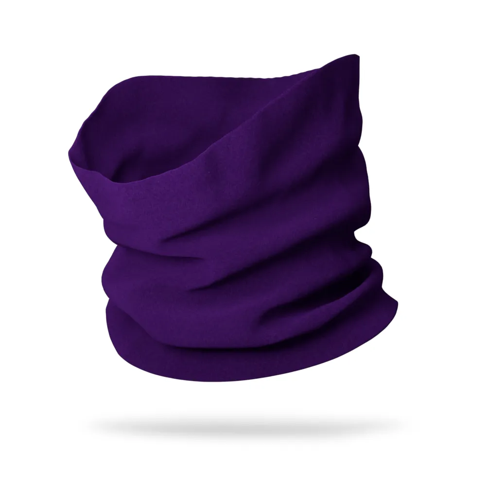 KIDS Solid Color Wicking Neck Gaiter Face Mask (12" Length)