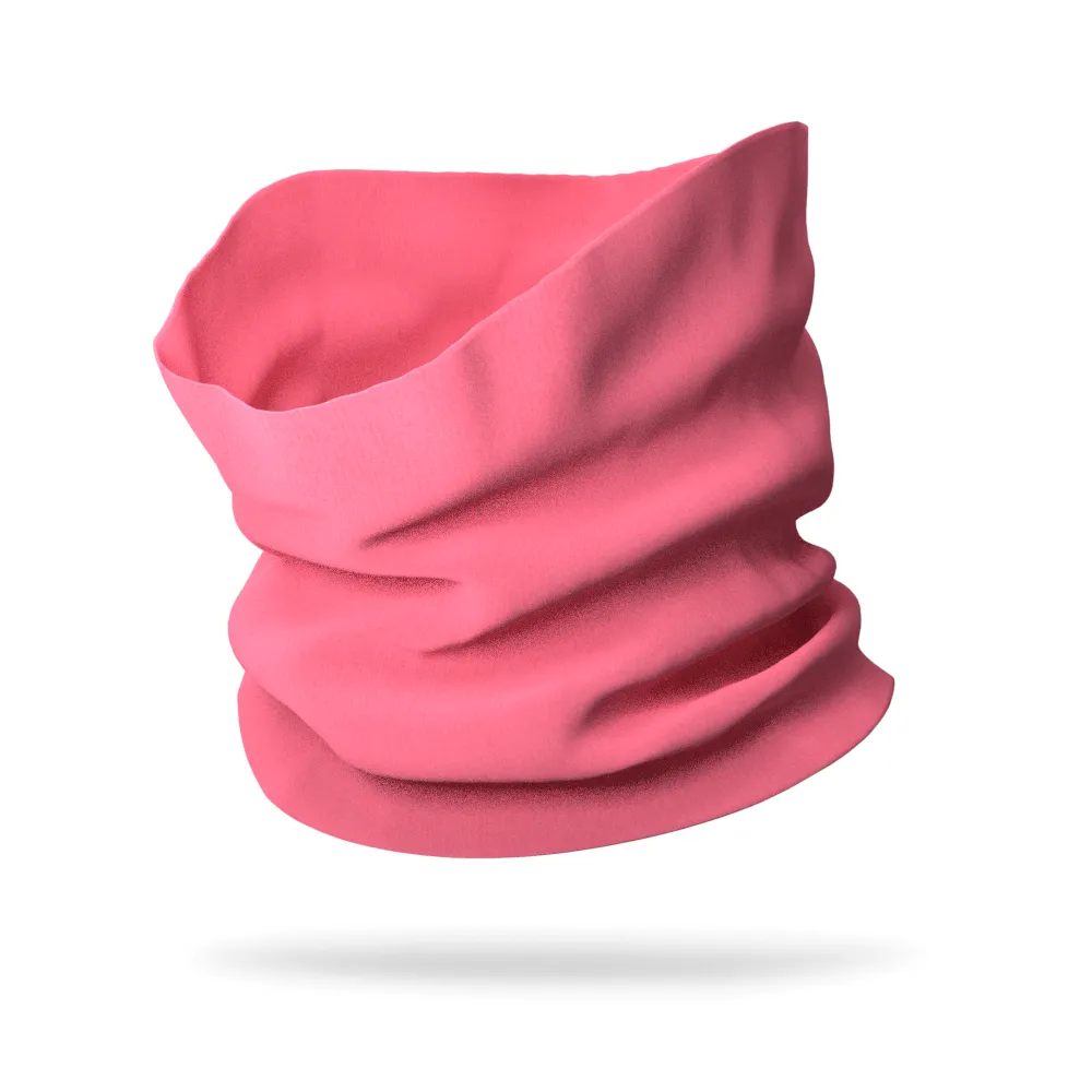 KIDS Solid Color Wicking Neck Gaiter Face Mask (12" Length)