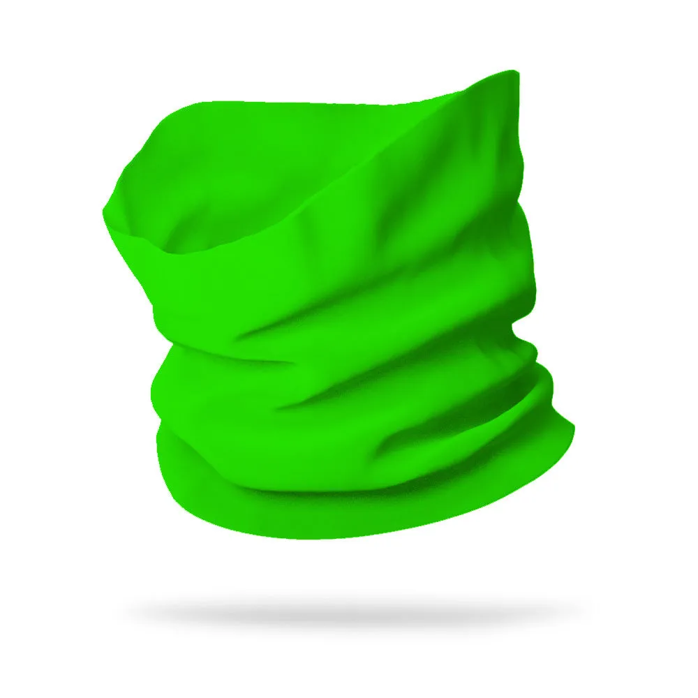 KIDS Solid Color Wicking Neck Gaiter Face Mask (12" Length)
