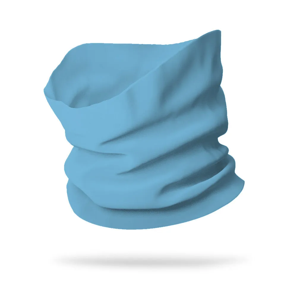 KIDS Solid Color Wicking Neck Gaiter Face Mask (12" Length)