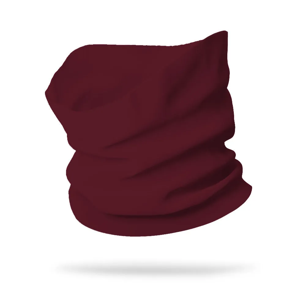 KIDS Solid Color Wicking Neck Gaiter Face Mask (12" Length)