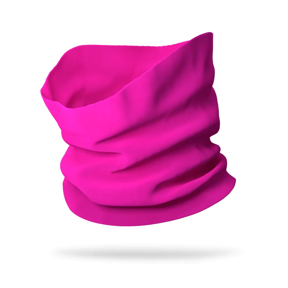 KIDS Solid Color Wicking Neck Gaiter Face Mask (12" Length)