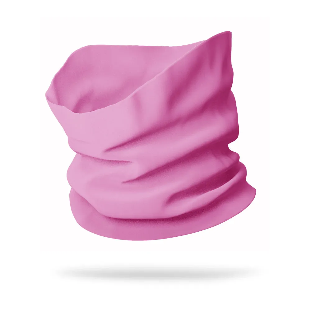 KIDS Solid Color Wicking Neck Gaiter Face Mask (12" Length)