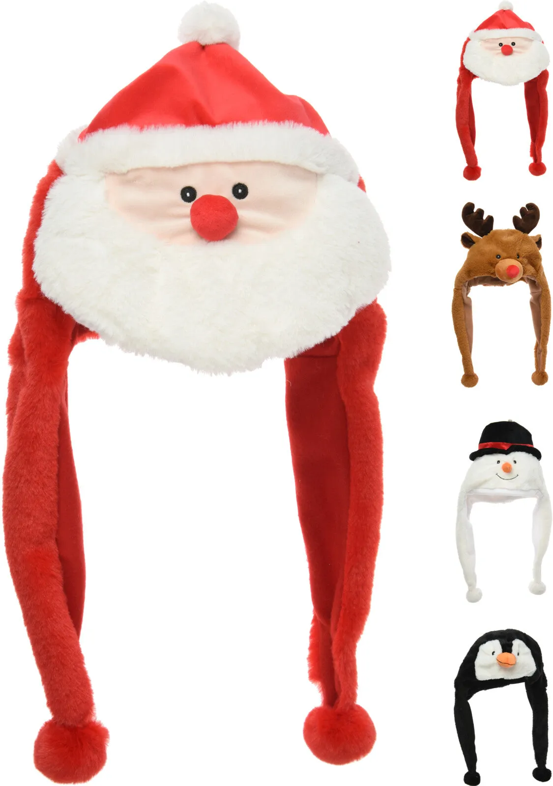 Koopman 50cm Christmas Plush Hat (Choice of 4)