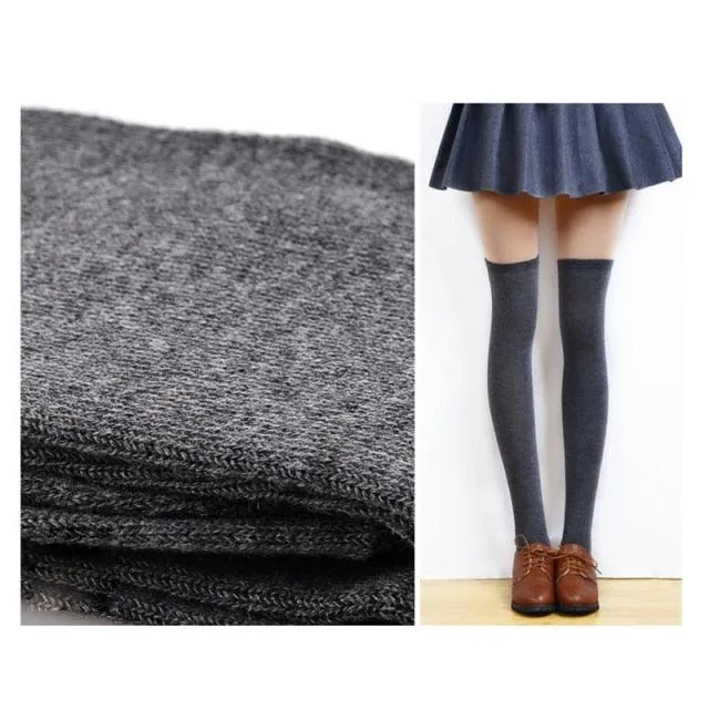 Lace Warm Thigh High Over Knee Long Stockings