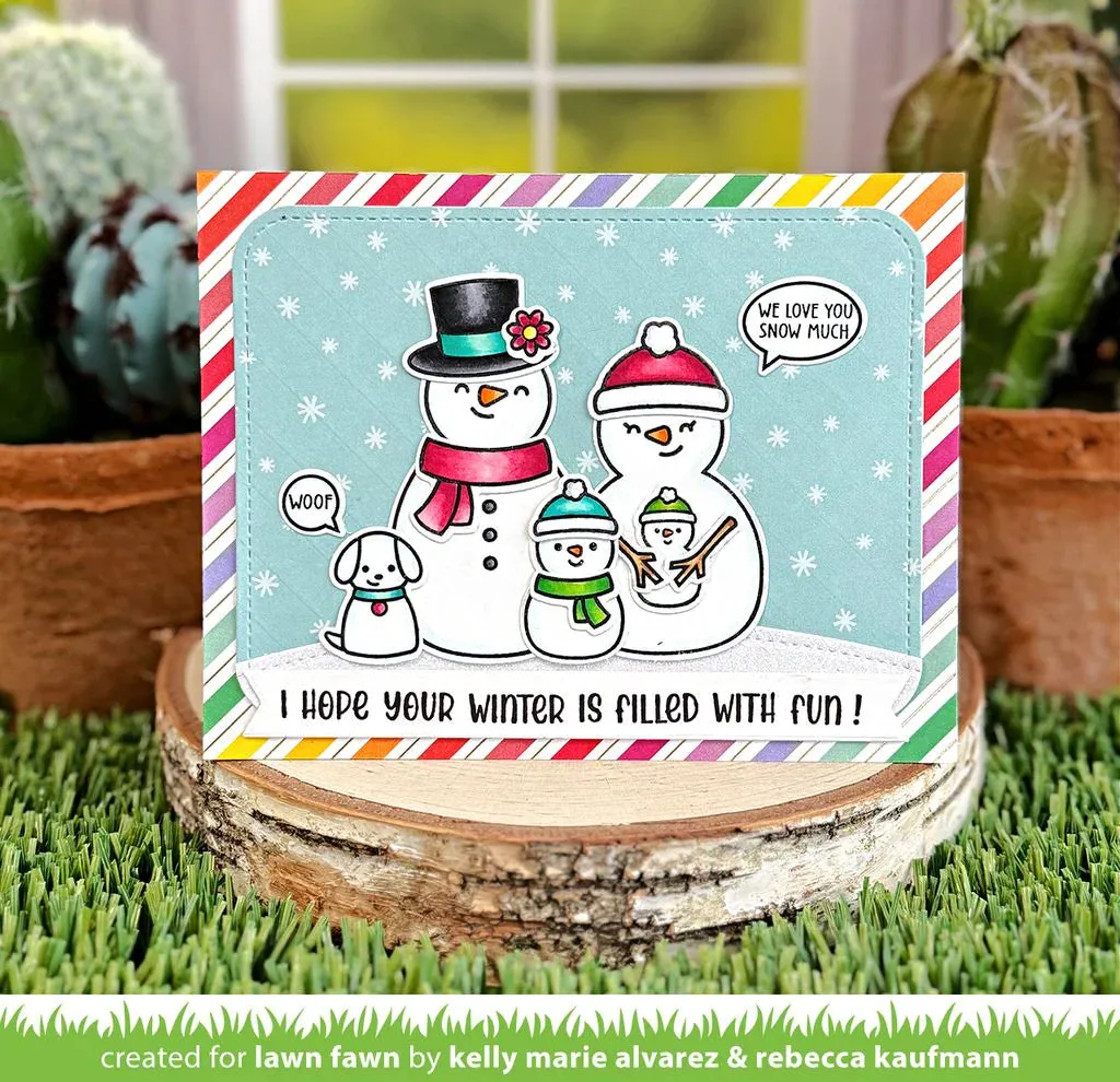 Lawn Fawn Clear Stamp Set - Frosty Family