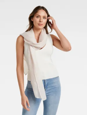 Lexie Pleated Metallic Scarf