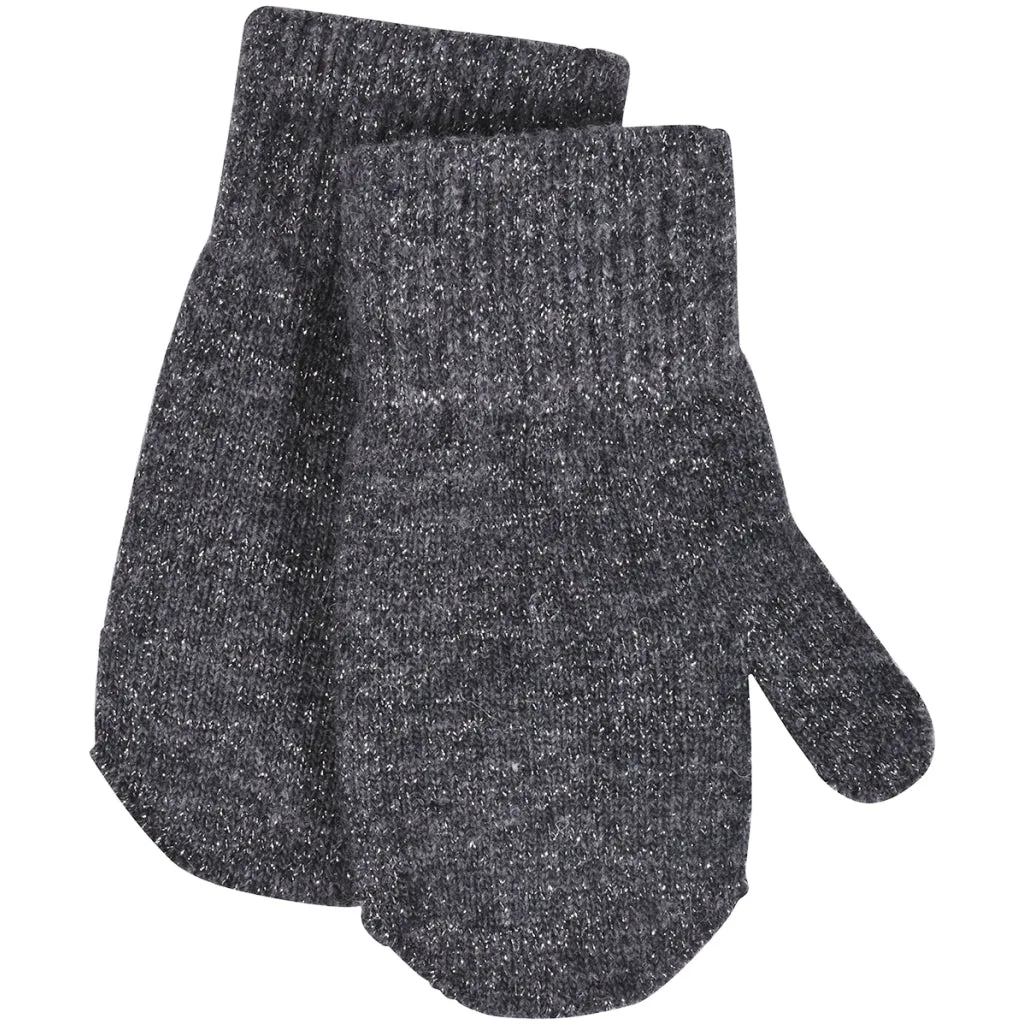 MAGIC Knitted Mittens Glitter - Antrazite