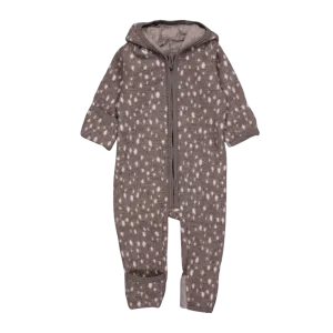 Merino Wool Allie Ear Jumpsuit | Bambi Brown HUTTEliHUT