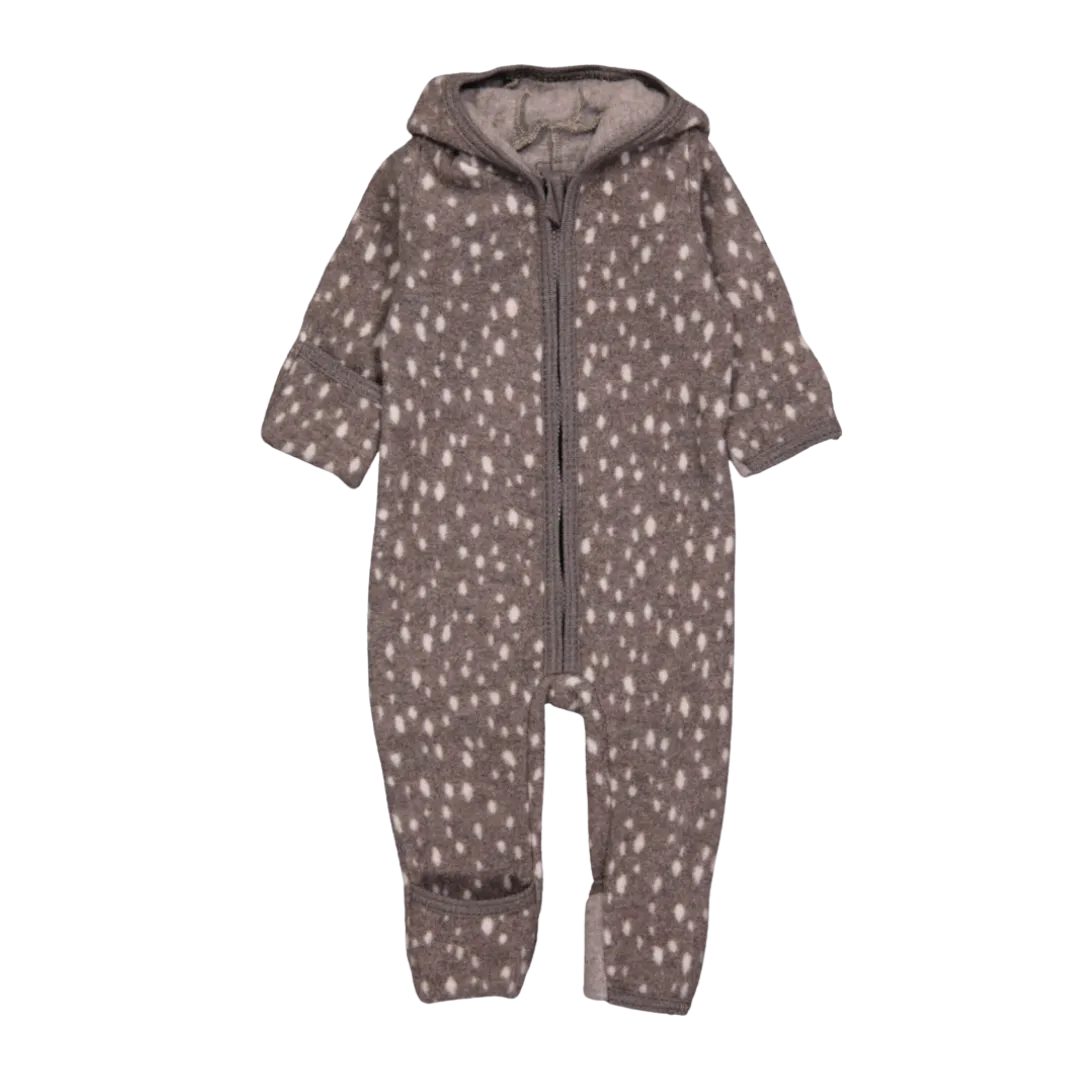 Merino Wool Allie Ear Jumpsuit | Bambi Brown HUTTEliHUT