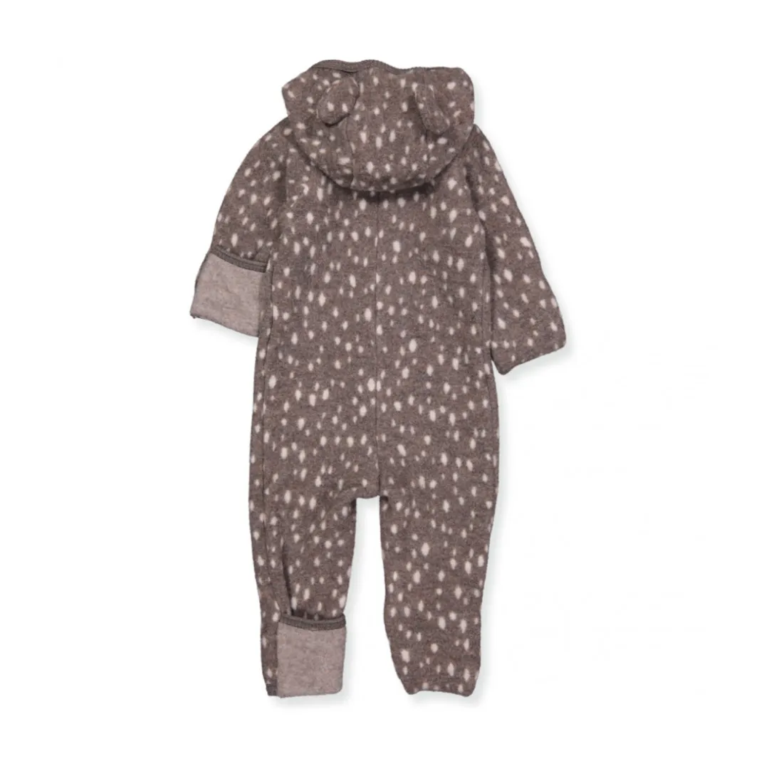 Merino Wool Allie Ear Jumpsuit | Bambi Brown HUTTEliHUT
