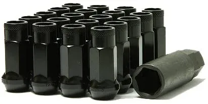 Muteki SR48 Lug Nuts Open End - Black