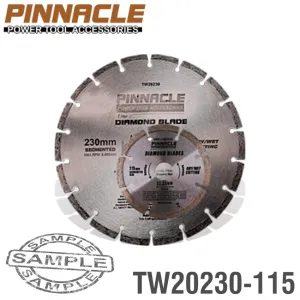 PINNACLE DIAMOND BLADE 230MMX22.22MM 115MMX22.2MM SEGEMENTED TW20230-115