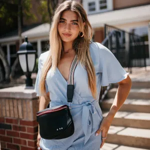 Sutton Crossbody Sling Bag(Black)