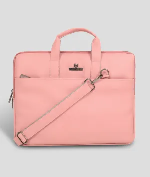 Trendy Vegan Leather Laptop Bag