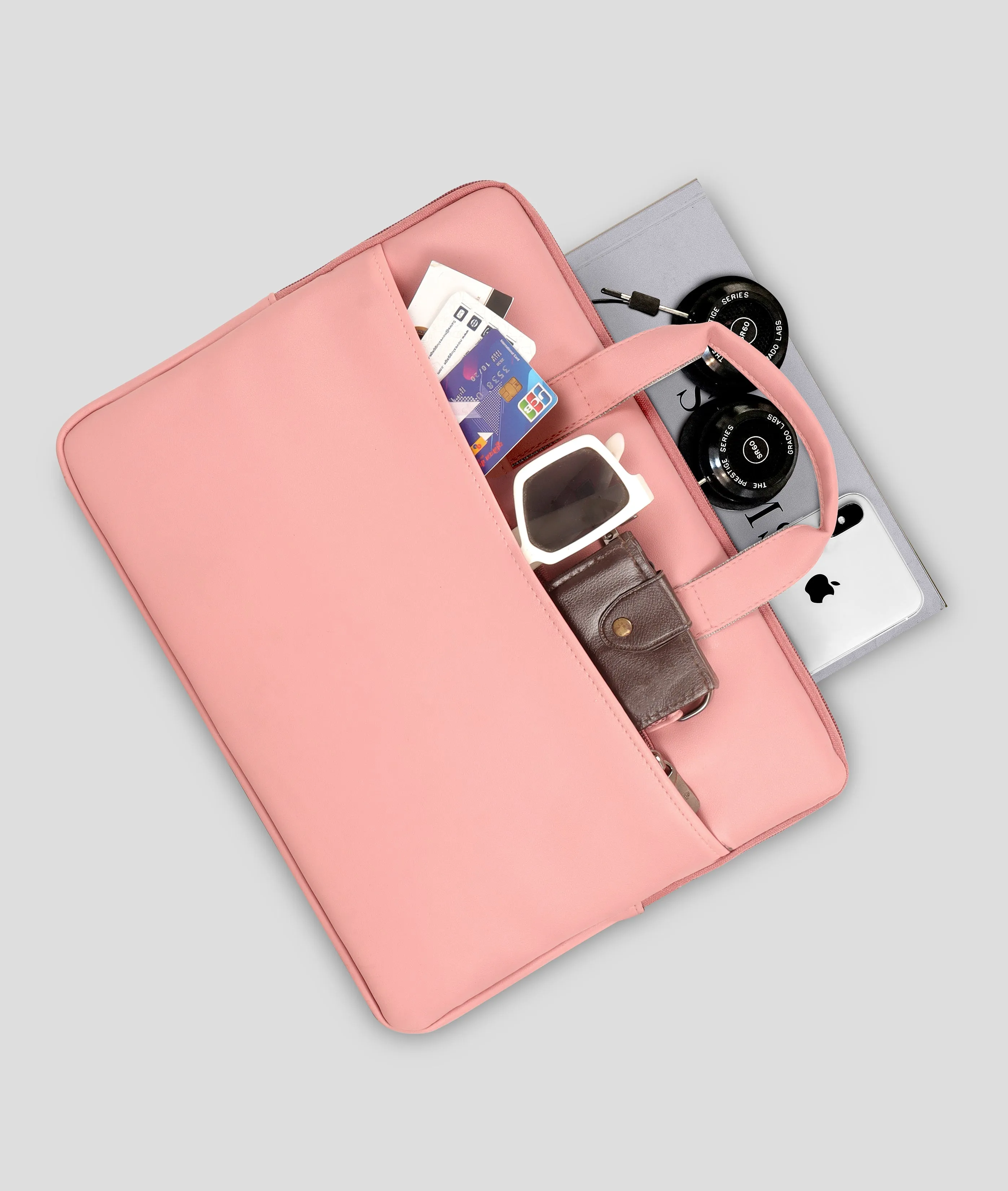 Trendy Vegan Leather Laptop Bag