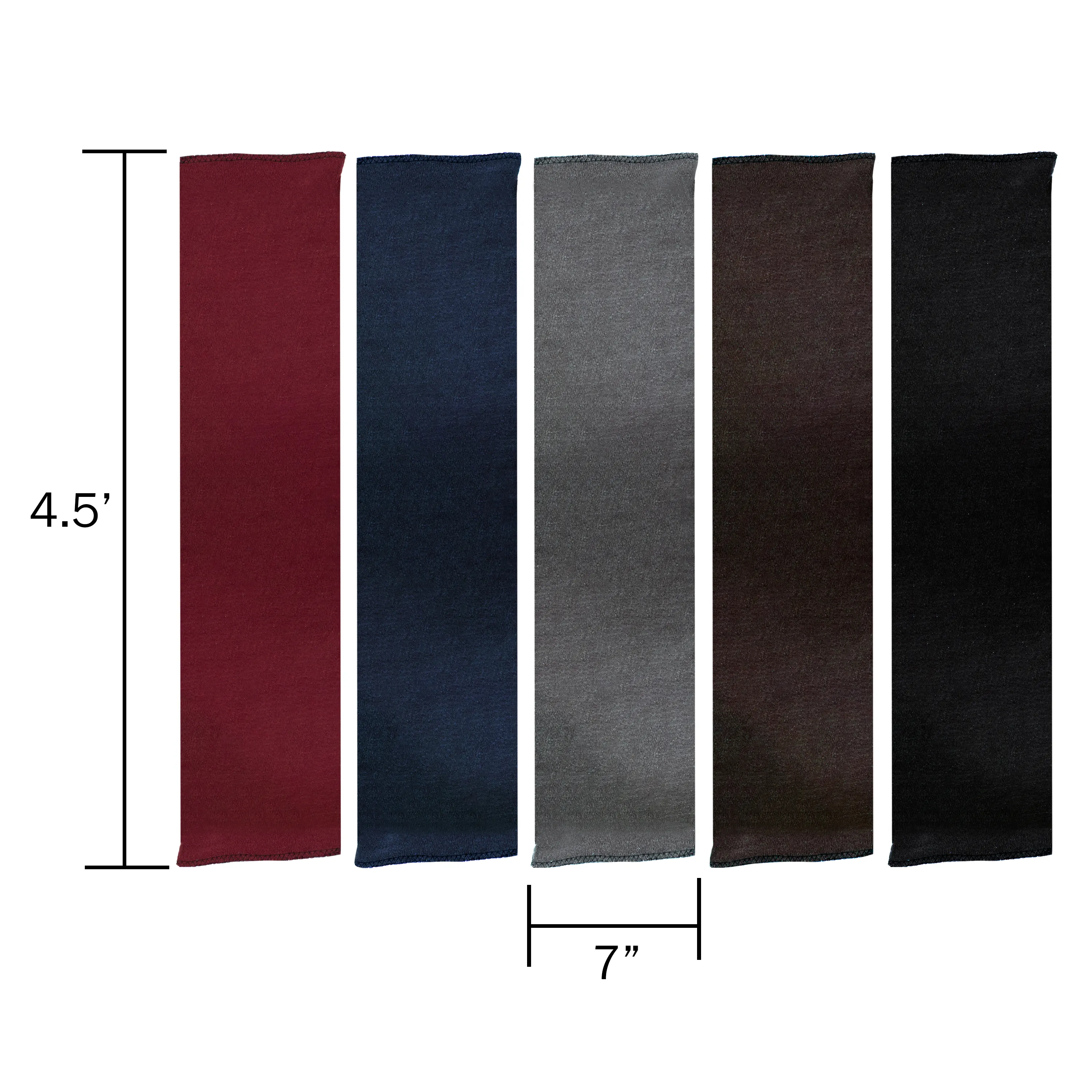Unisex Wholesale Scarf in 5 Assorted Colors - Bulk Case of 48