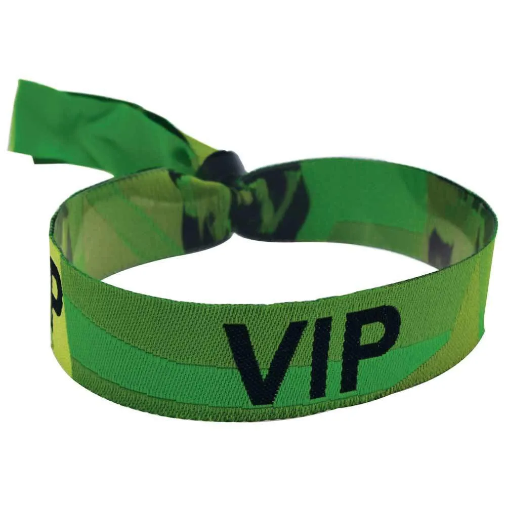 Woven Wristbands 1/2" VIP Design - High Security Closure WOVV (100/Pack)